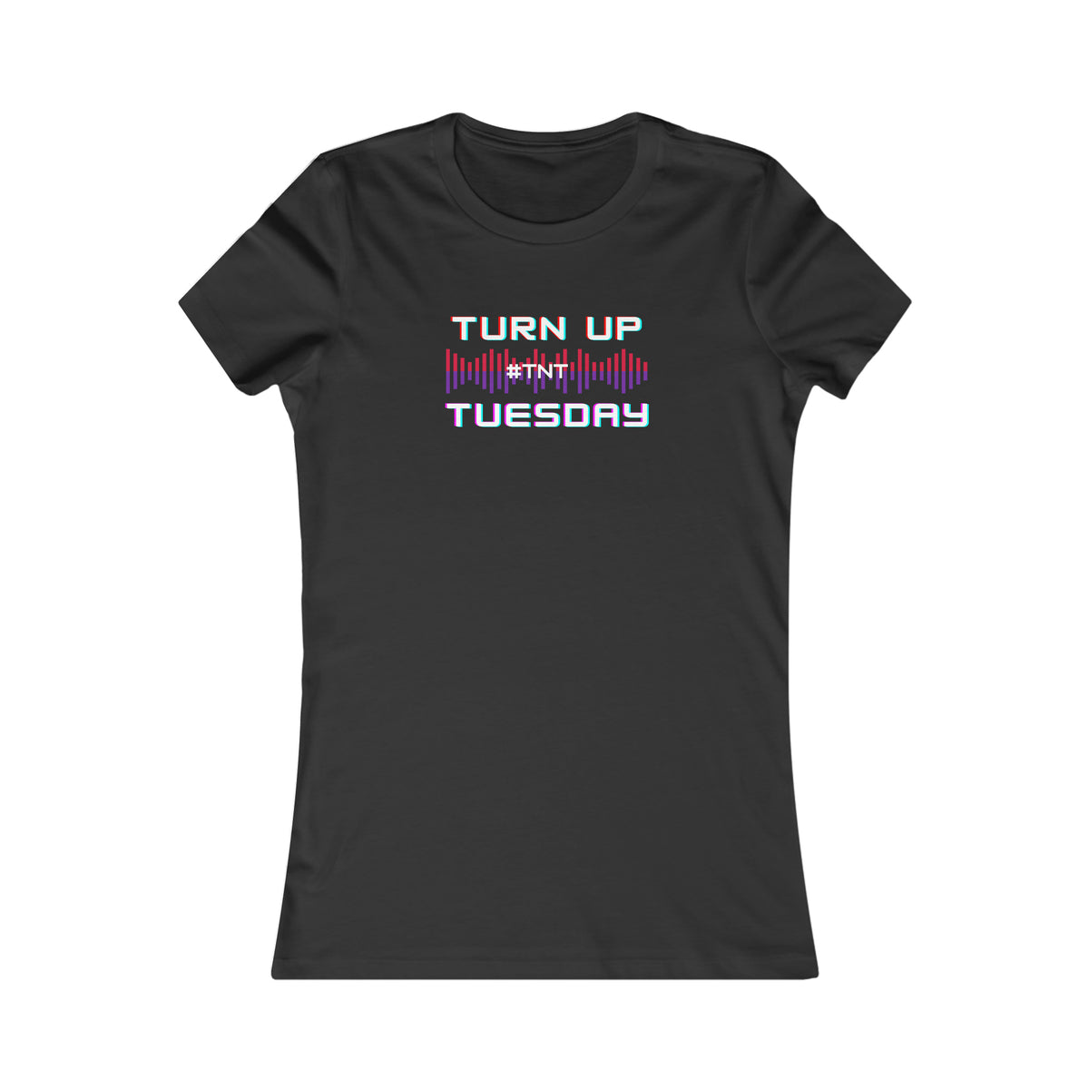 Turn Up Tuesday Fitness Shirt-Ladies Fitted Designs Cut Ball Disco T [#TNT – Fire] Dance 💥
