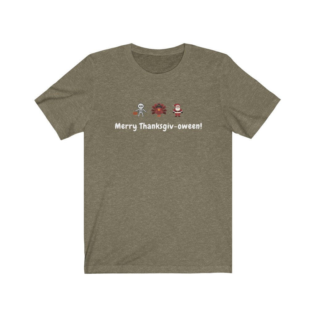 fall t shirt in heather olive