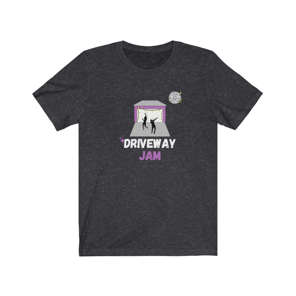 dance fitness tshirt in dark grey heather
