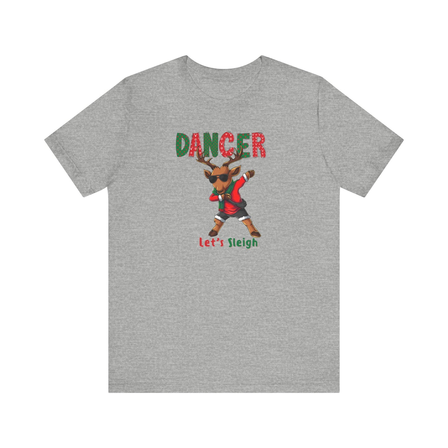 Dancer the Reindeer 🦌 Dance Fitness T-Shirt | Holiday Apparel for Dancers