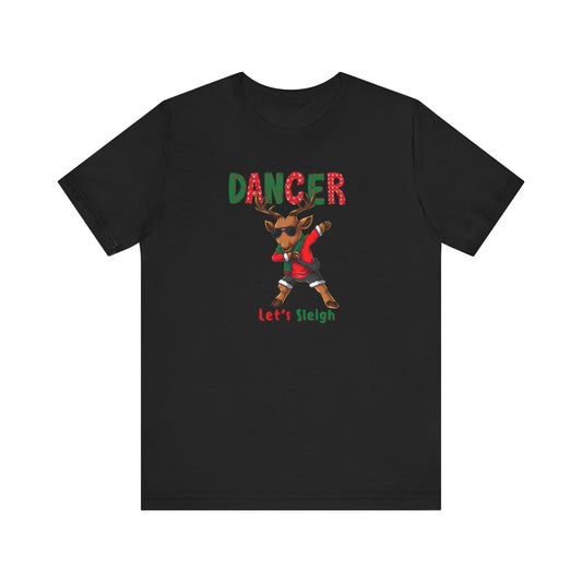 Dancer the Reindeer 🦌 Dance Fitness T-Shirt | Holiday Apparel for Dancers