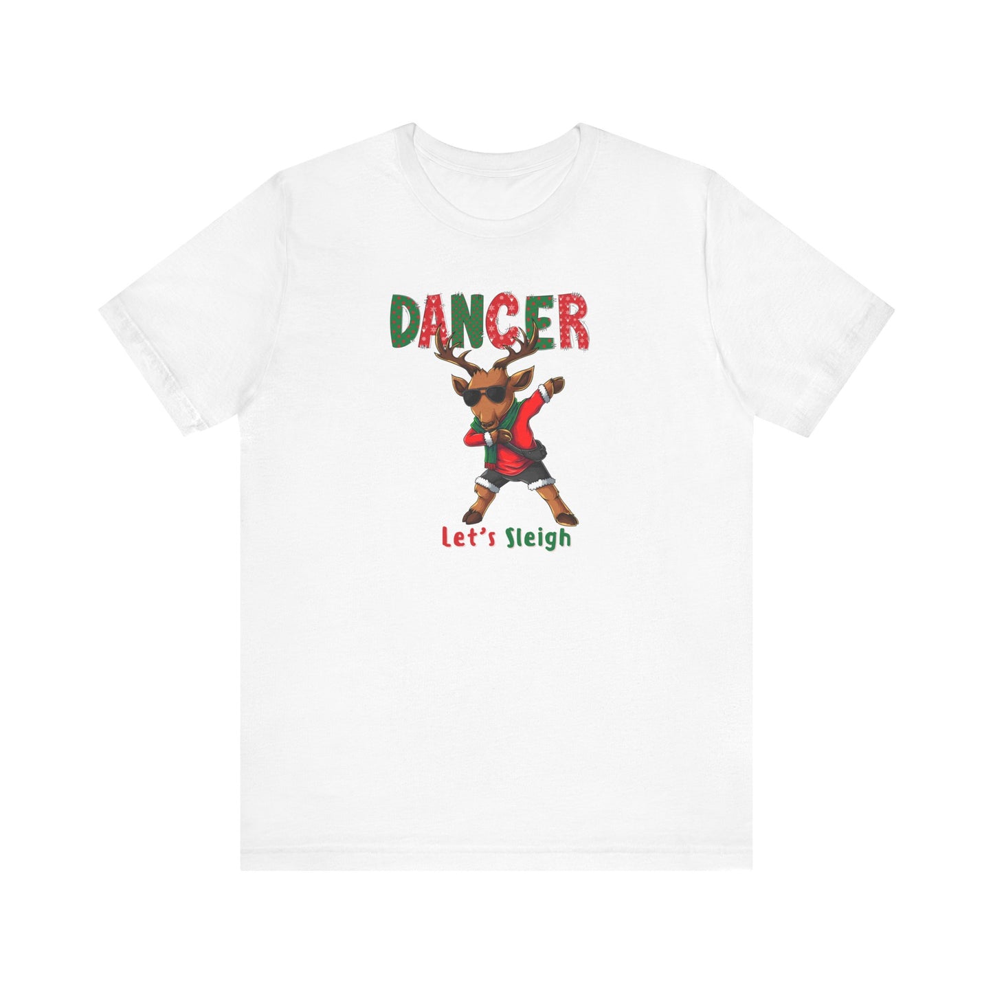 Dancer the Reindeer 🦌 Dance Fitness T-Shirt | Holiday Apparel for Dancers