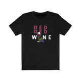 red wine t shirt - black