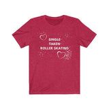 roller skating tee shirts - heather red