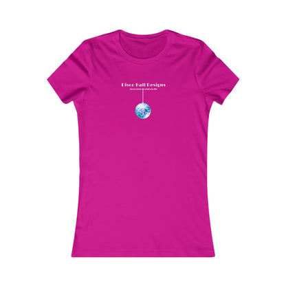 Disco ball t shirt - berry pink