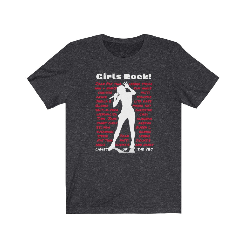 womens rock t shirts - dark grey heather
