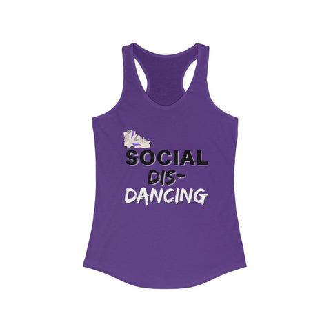 social distancing tank - purple