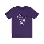 Covid shirt - I'm essential in purple