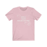 roller skating t shirt - pale pink