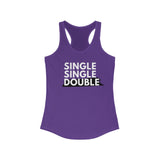 Dance tee shirts - purple with black stripe