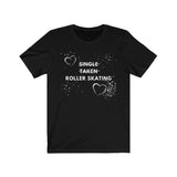 roller skate t shirt - black